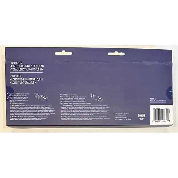 2 Sets of Red White & Blue Star Shape LED String Lights Memorial Day 4th Of July - Picture 3 of 8